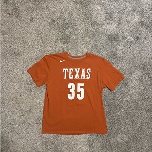 Nike KD Orange Texas Tee with White lettering